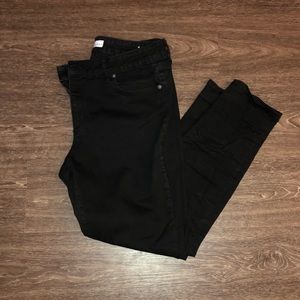 Loft curvy skinny black jeans